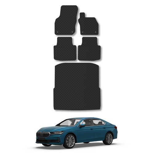 Rubber car mats for skoda - car,